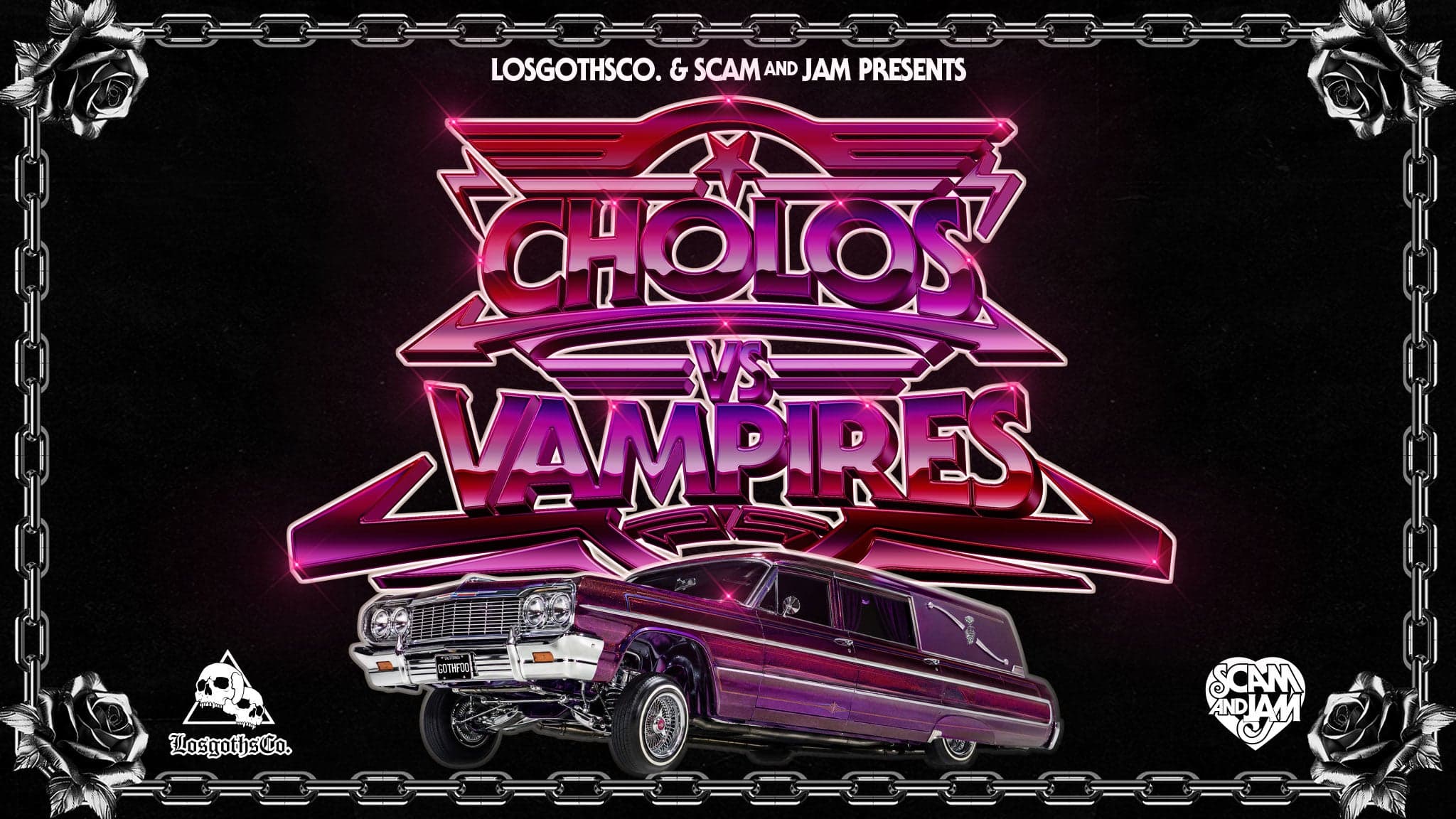 Cover for Losgothsco. & Scam And Jam Presents Cholos Vs Vampires