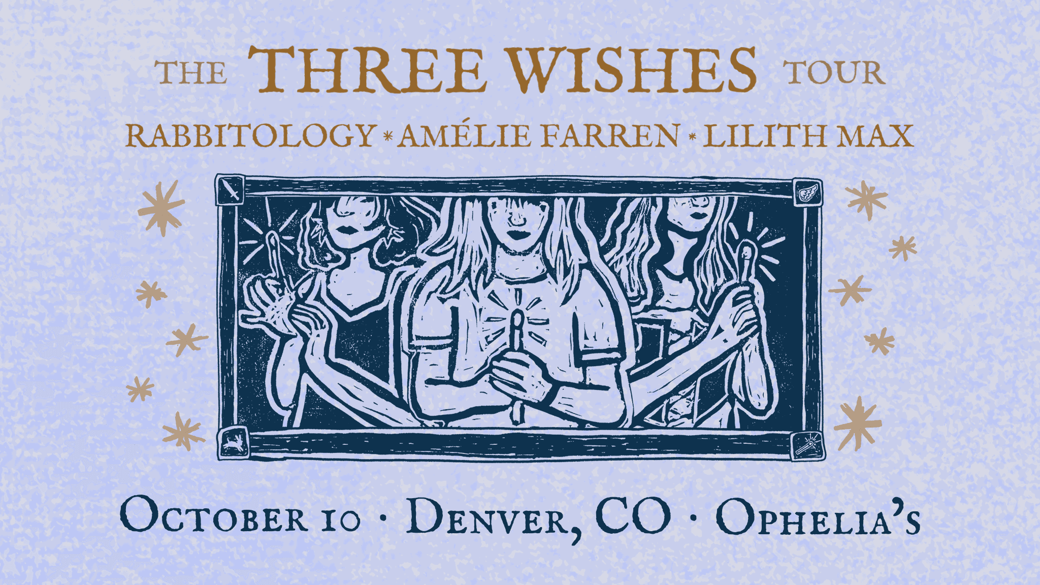 Cover for Amélie Farren, Lilith Max, Rabbitology - The Three Wishes Tour