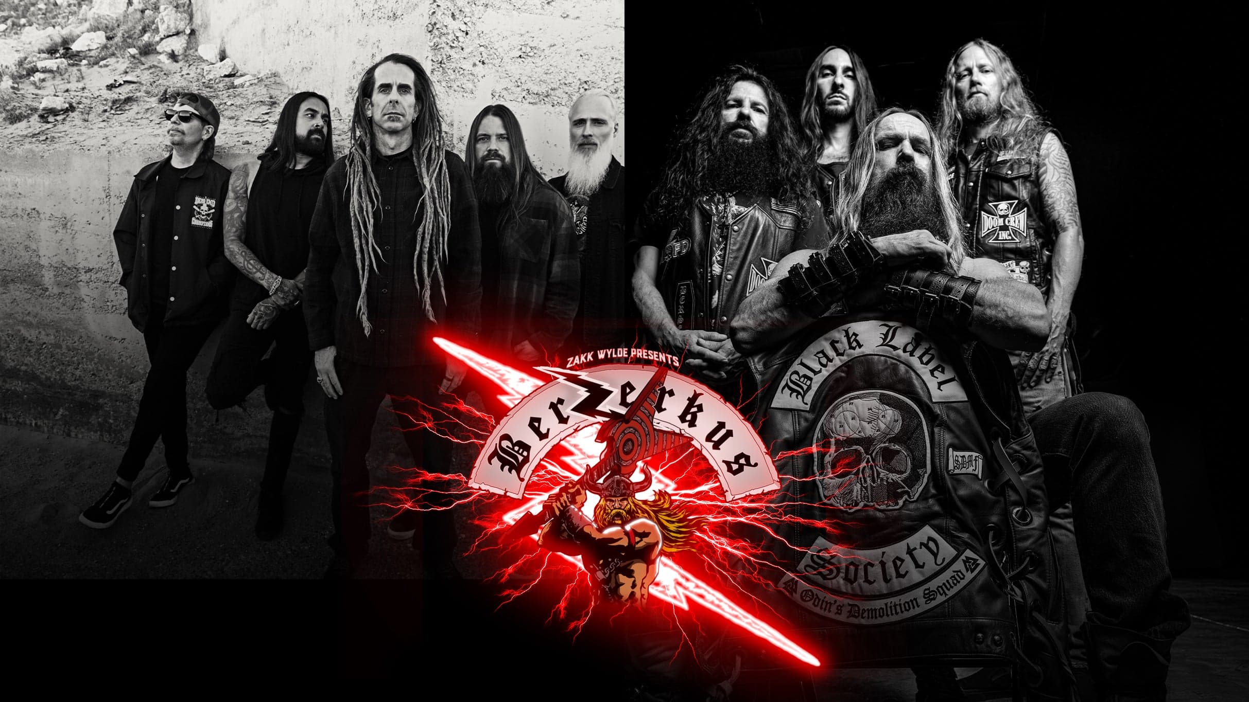 Cover for Berzerkus ft. Lamb of God, Black Label Society, Down & more
