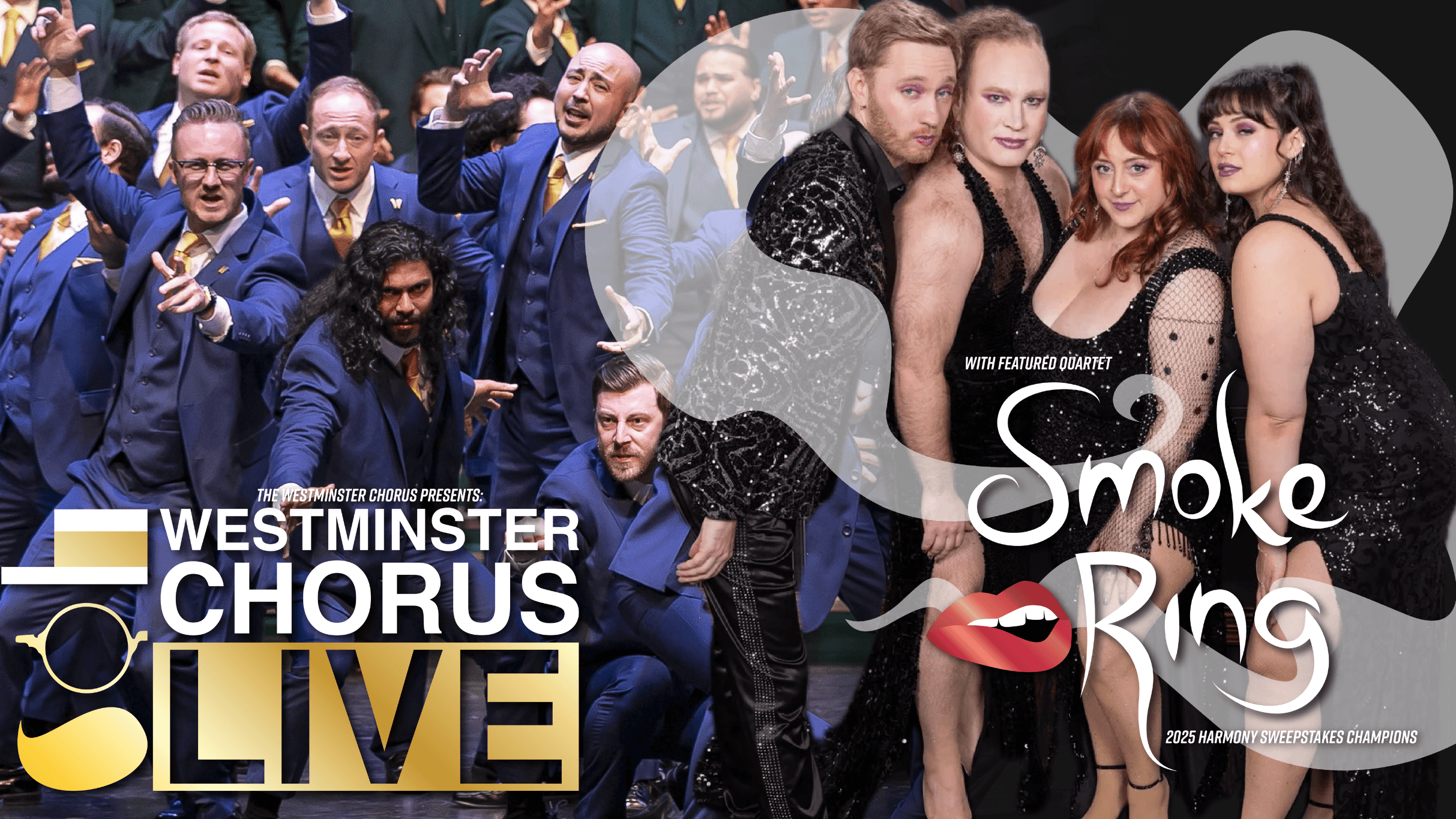 Cover for Westminster Chorus LIVE! with featured guest quartet Smoke Ring