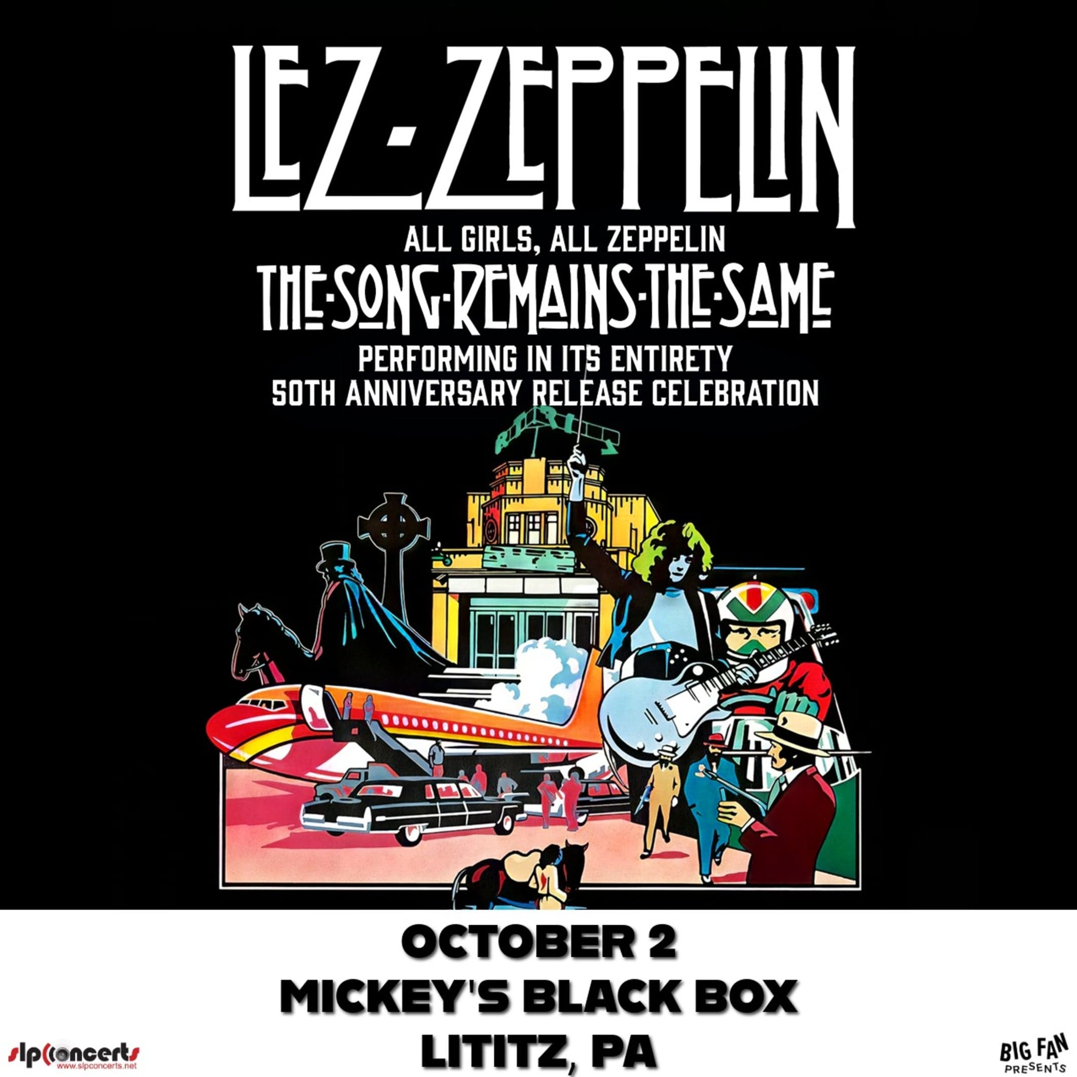 Cover for Lez Zeppelin: The Song Remains The Same - 50th Anniv. Celebration