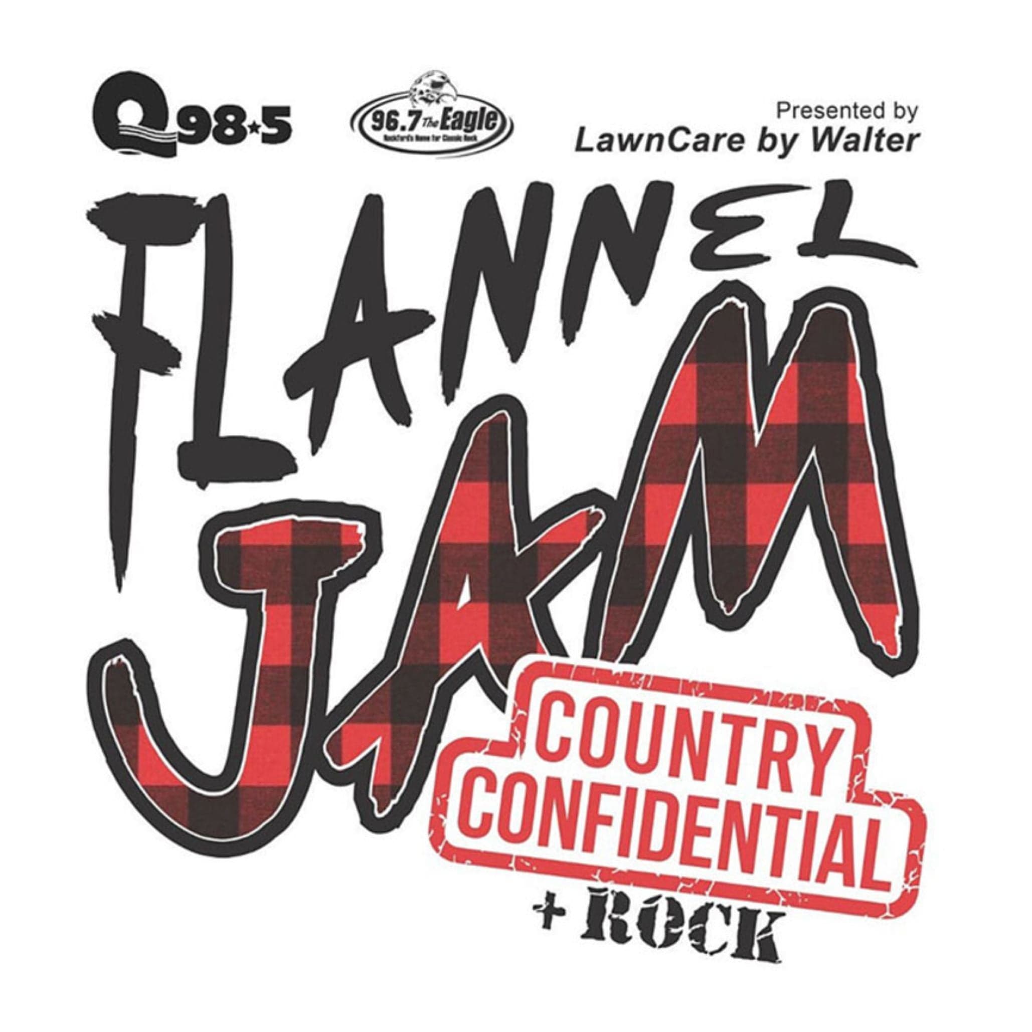 Cover for Q98.5 & 96.7 The Eagle Flannel Jam - Country Confidential + Rock