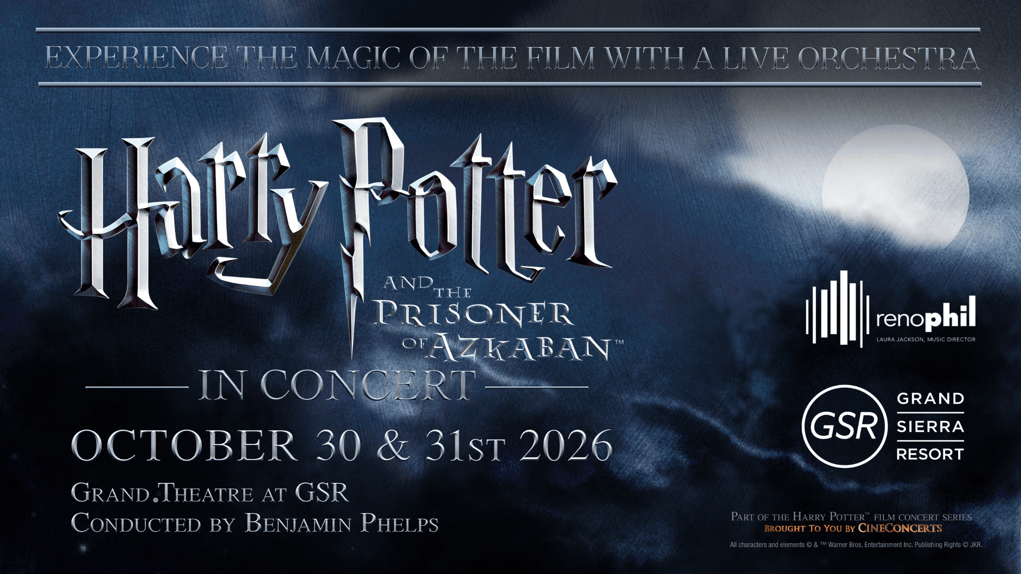 Cover for Harry Potter And The Prisoner Of Azkaban In Concert W/ The Reno Phil