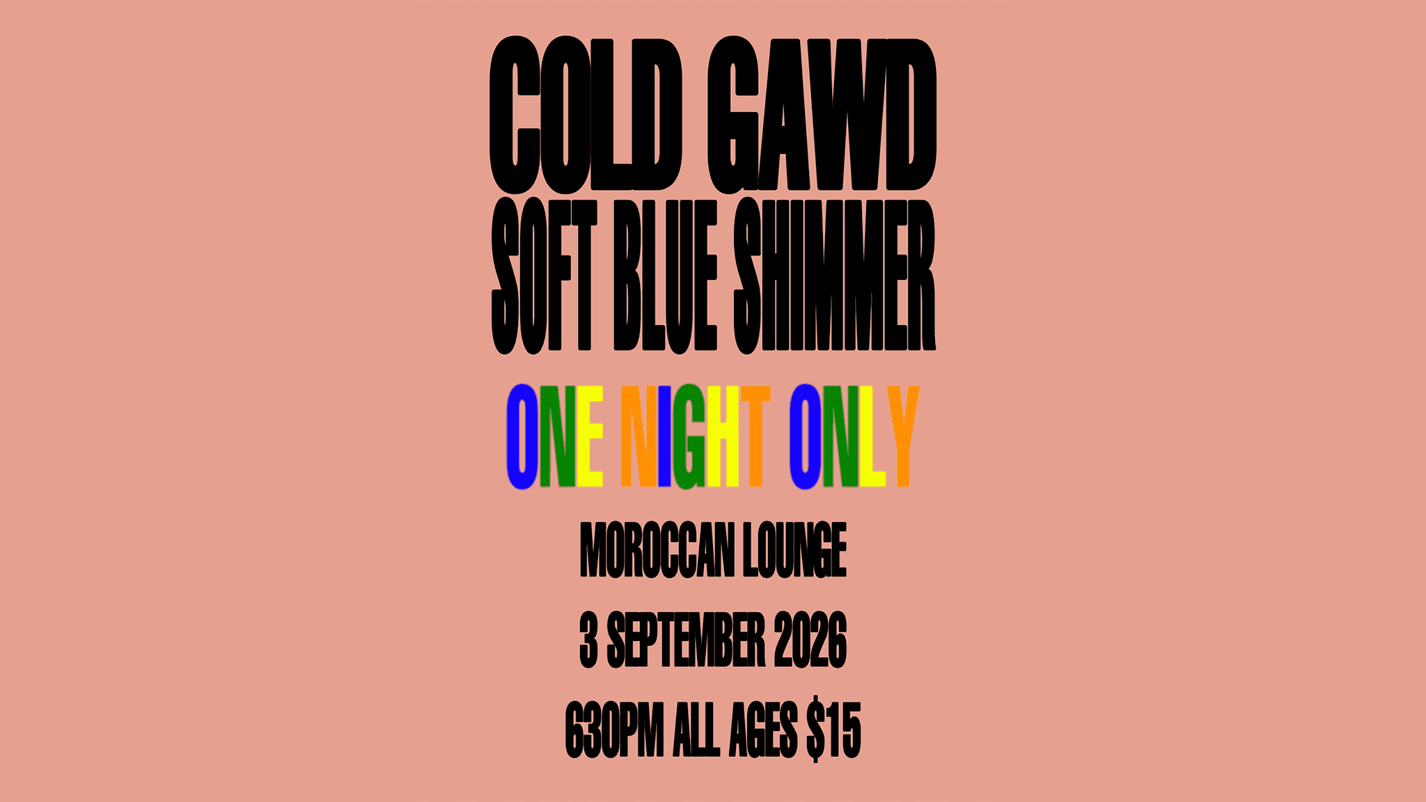 Cover for COLD GAWD with Soft Blue Shimmer