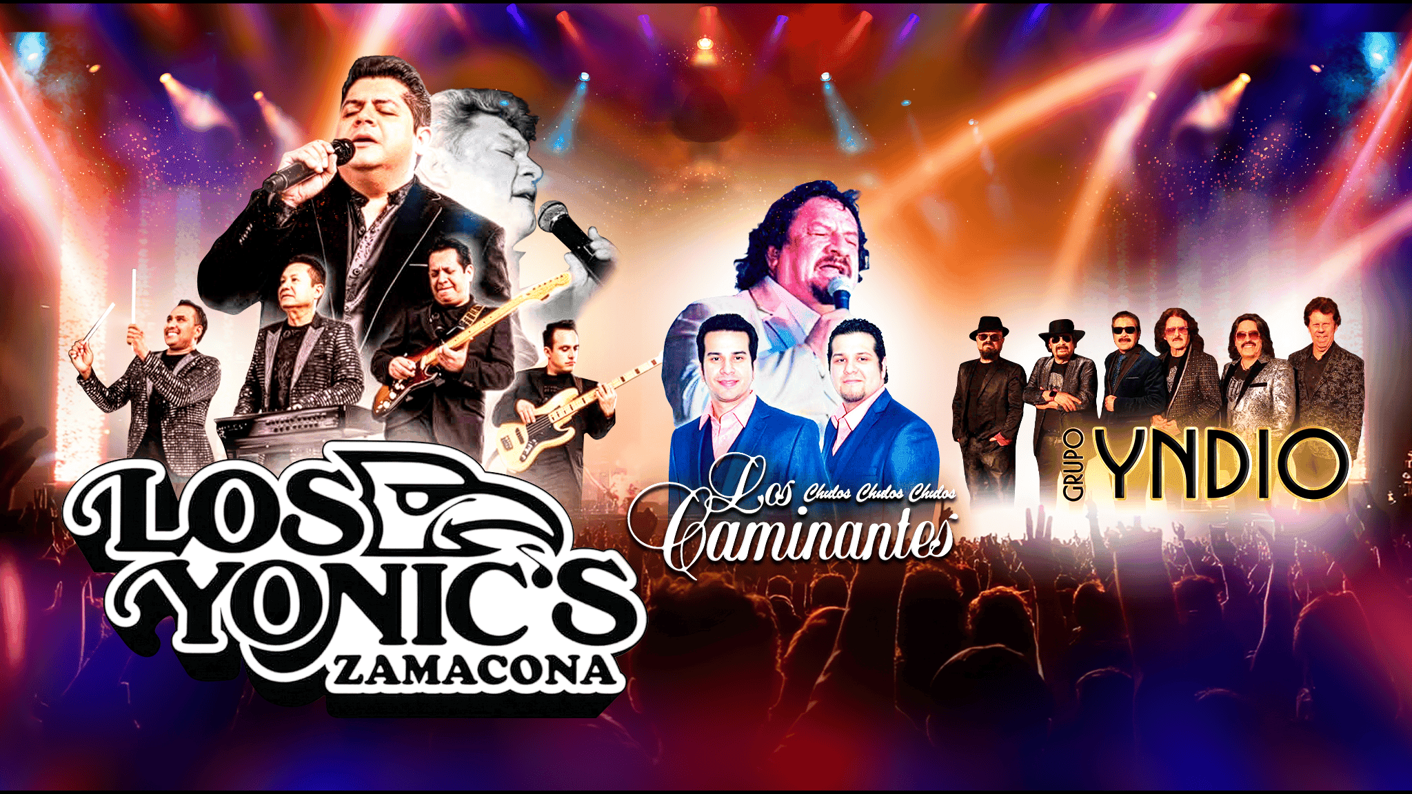 Cover for Los Yonics, Los Caminantes y Grupo Yndio