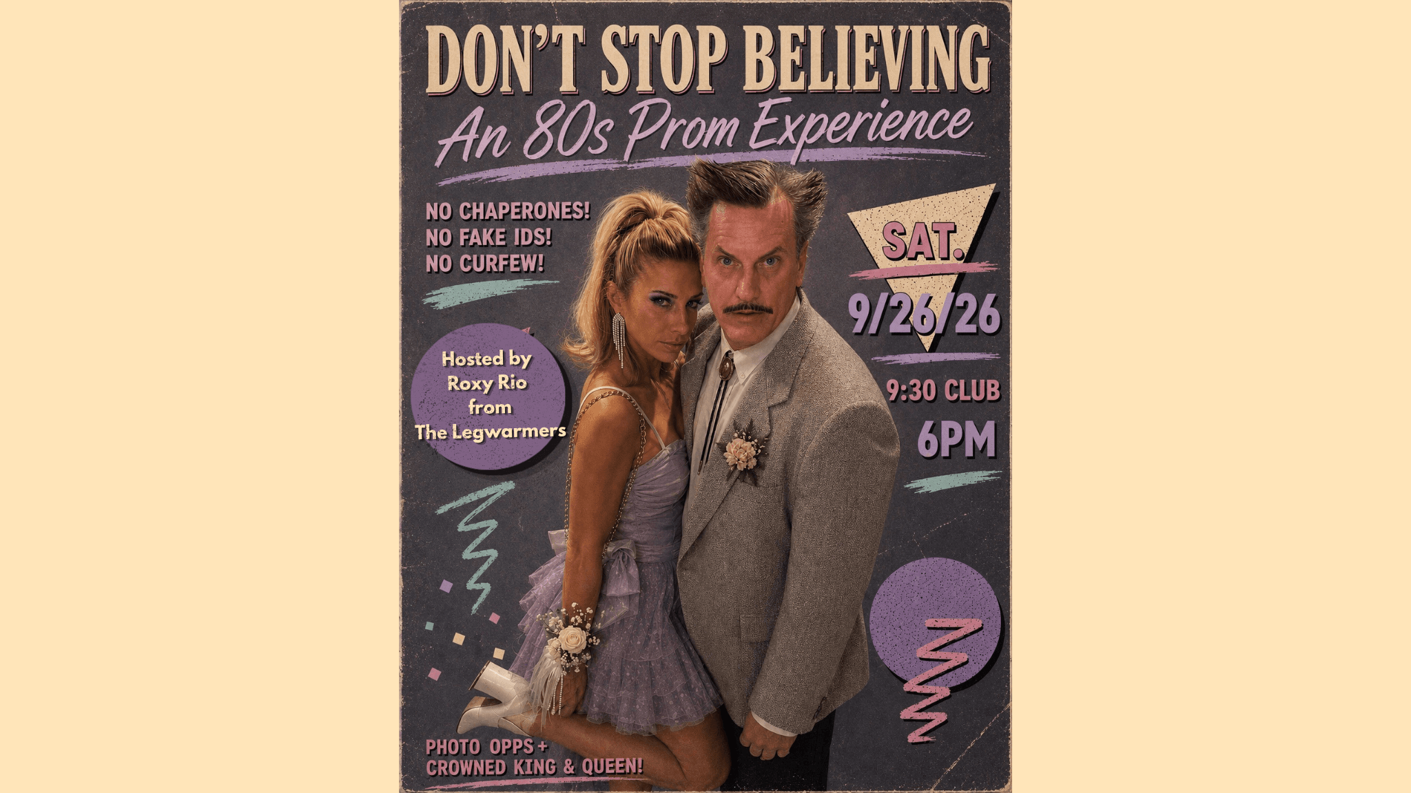 Cover for Don't Stop Believing: An 80s Prom Experience